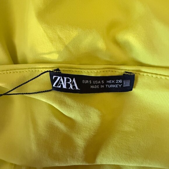 Women's S NWT Zara Twisted Straps Double Layer Bodysuit - Picture 7 of 9